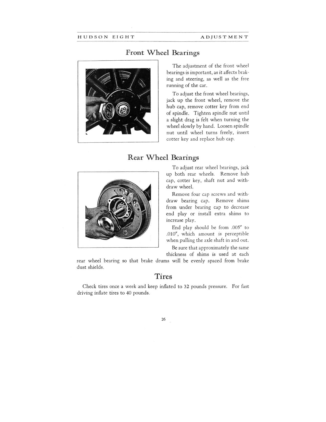 1931 Hudson 8 Instruction Book Page 6